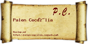Palen Cecília névjegykártya